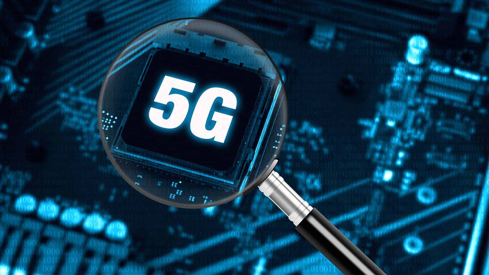 Photo showing a 5G chip